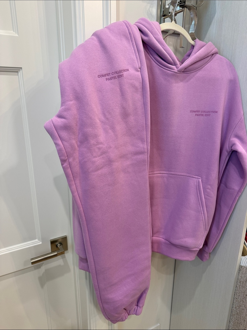 Comfort Collection Pastel Edit Lavender Pullover Hoodie & Joggers Set